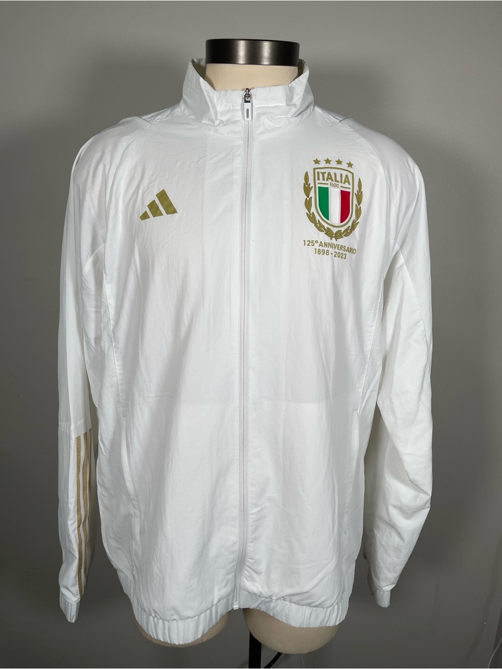 adidas Men’s Italia 125th Anniversary White Track Jacket - XL